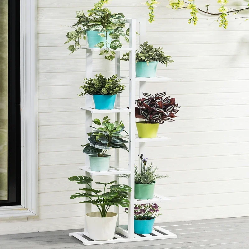 Бамбуковая 5-уровневая подставка для растений держатель цветочных горшков полка