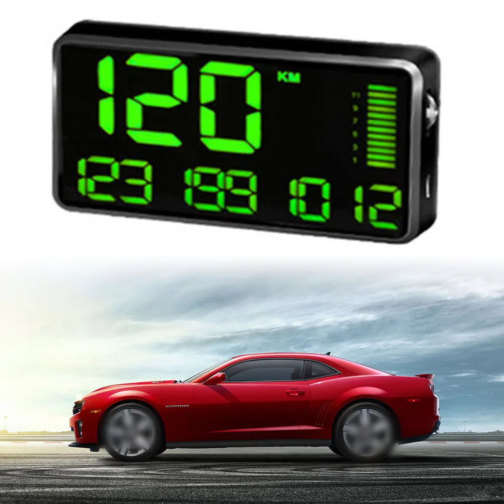 

GPS Speedometer Digital Easier Driving Head Up Display Hud Mph Overspeed Alarm