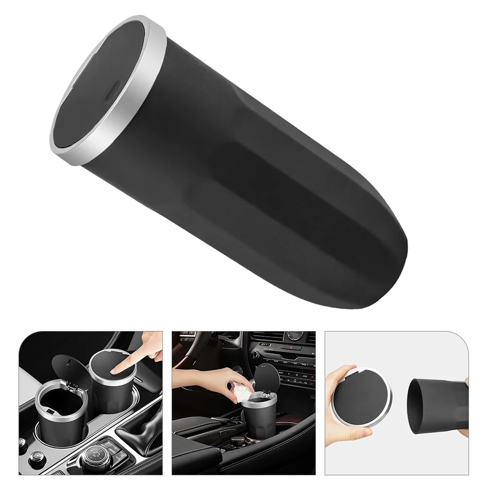 

Car Cup Holder Can Trash Automotive Bin Garbage Auto Vehicle Extender Catalytic Flow High Coffee Drinks Holders Portable Mini