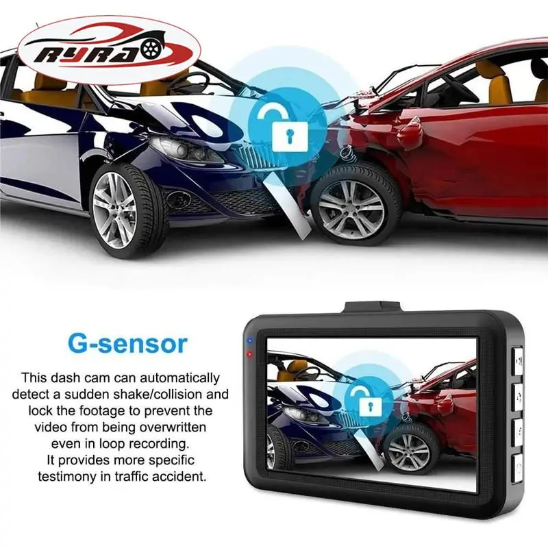 

Зеркальный видеорегистратор 3 дюйма Универсальный Большой экран Full Hd 1080p Портативные автомобильные аксессуары видеорегистратор