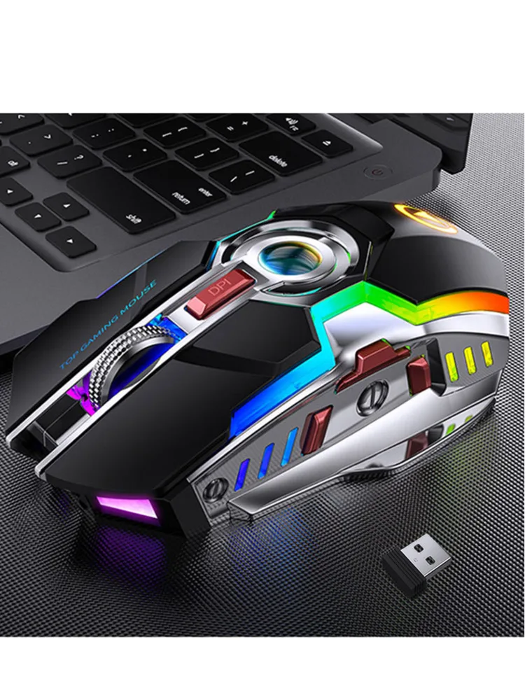 

Wireless Gaming Mouse Rechargeable 2.4G Silent 1600DPI Ergonomic 7 Buttons LED Backlight USB Optical Mouse Gamer For PC/Laptop