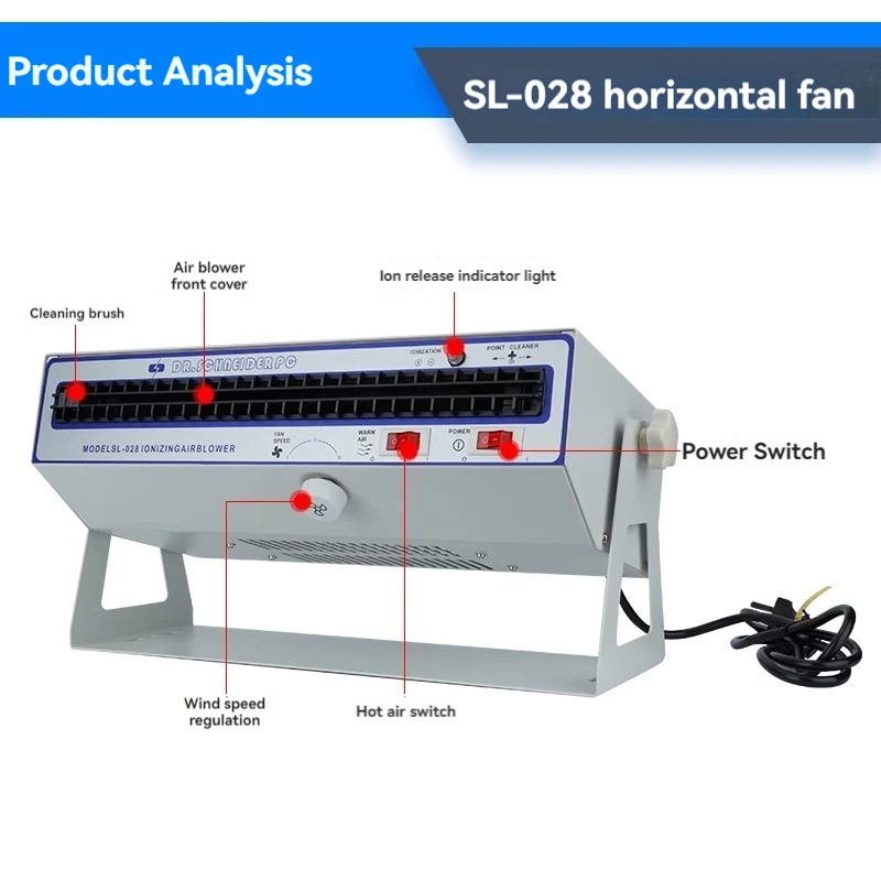 SL-028 горизонтальный ионный вентилятор исключает отрицательные ионы
