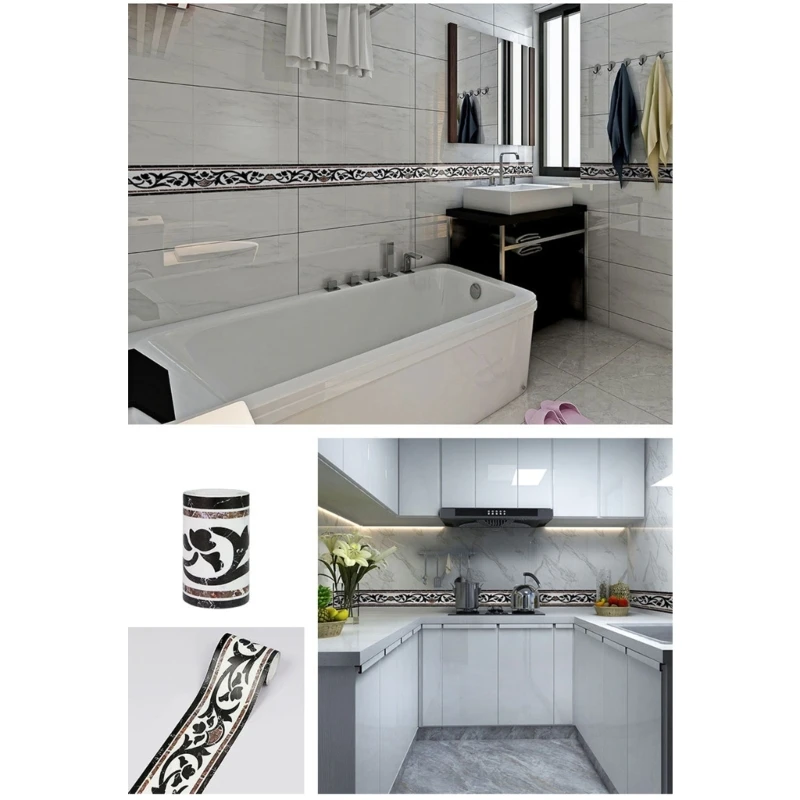 10x500 см отделка плинтуса съемная талия граница наклейка на стену украшение для