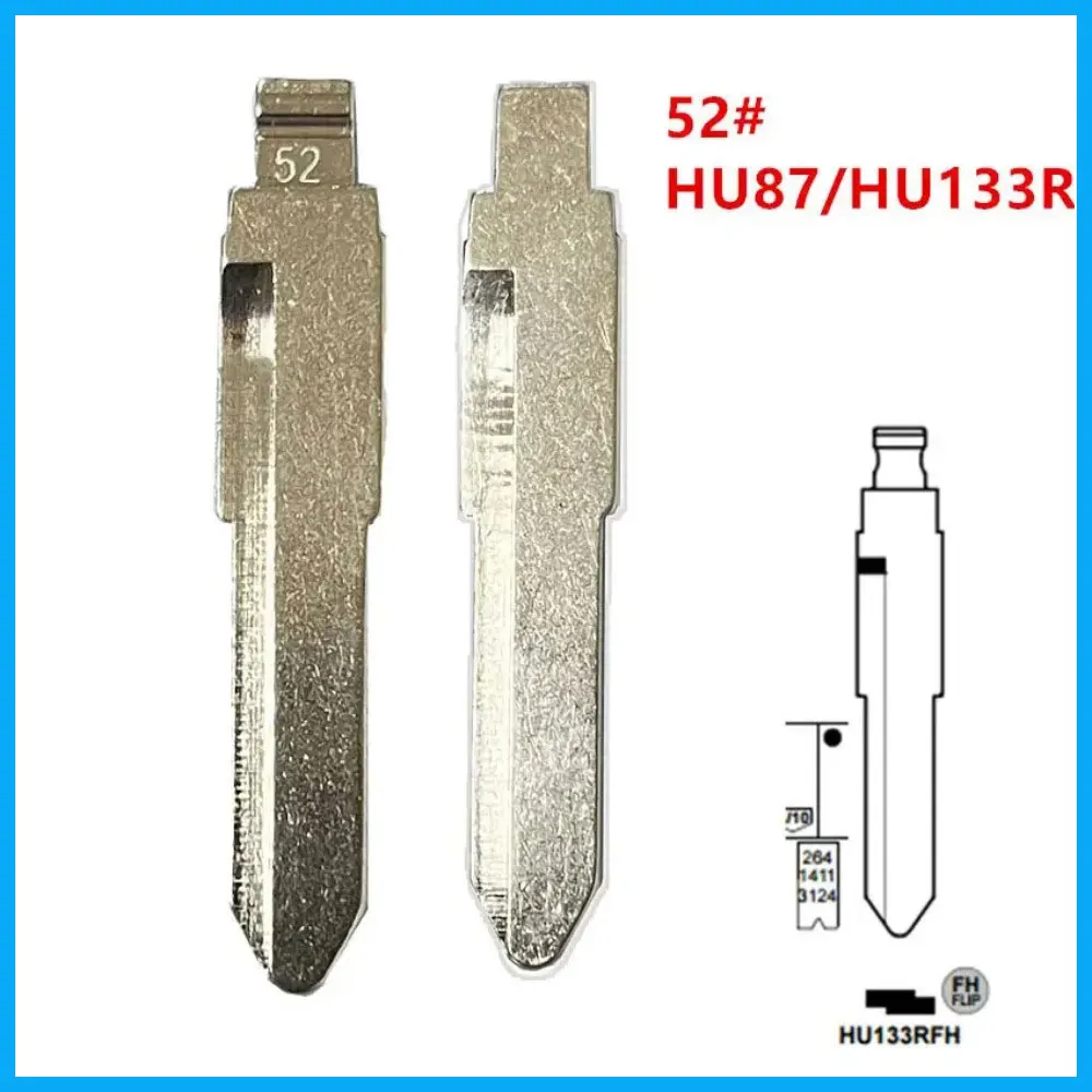 

10 шт. 52 # HU87 HU133R металлическая НЕОБРАБОТАННАЯ застежка для Suzuki Swift для keydiy KD xhorse VVDI JMD № 52