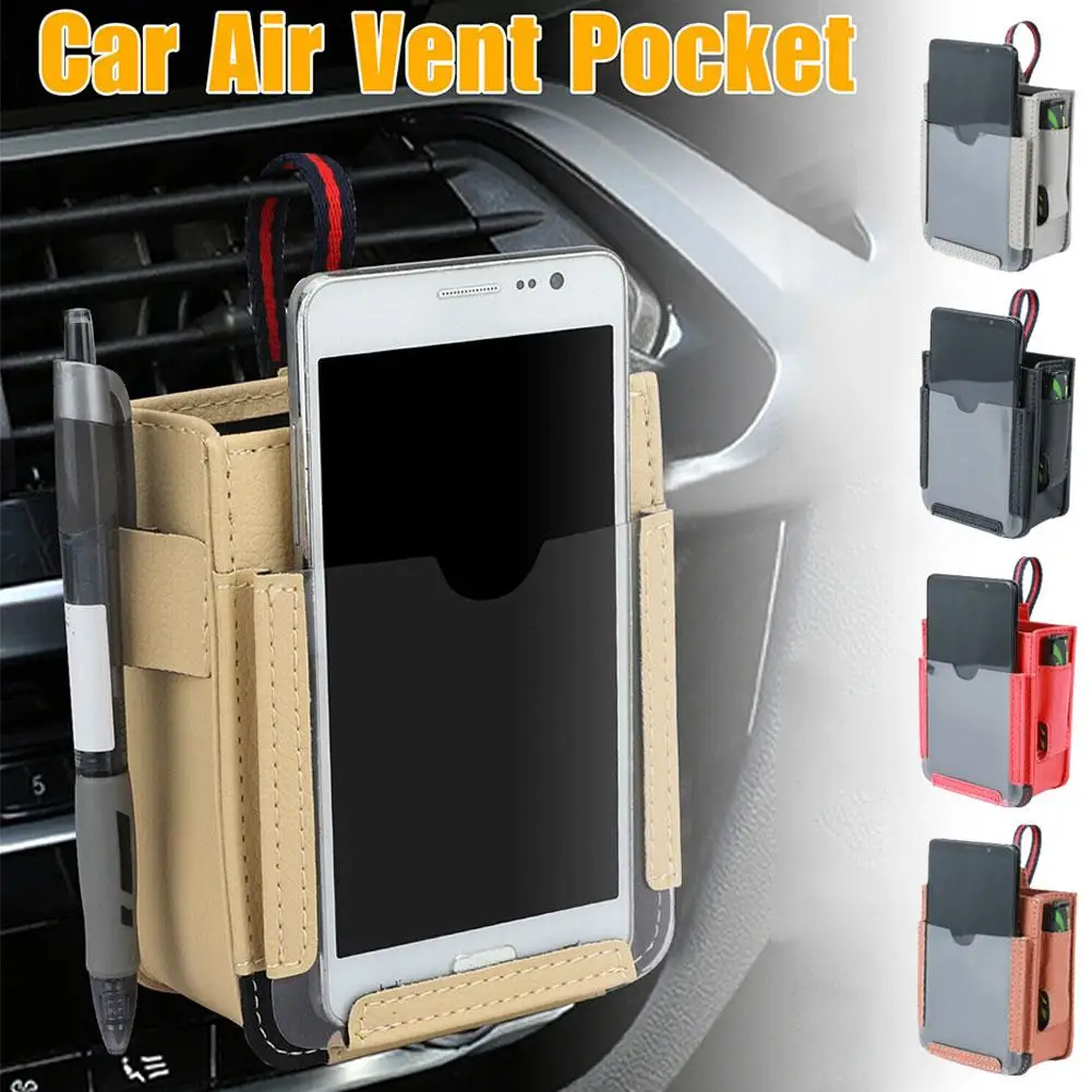 Карман для автомобильного воздуховыпускного отверстия, многофункциональная женская сумка, интерьер, многофункциональное автомобильное хранилище, автомобильные аксессуары, Карманный Автомобиль K2K7
