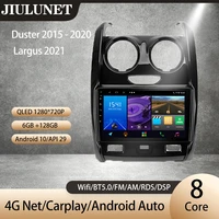 jiulunet for renault duster 2015 2020 for lada largus 2021 carplay car radio multimedia video player navigation android