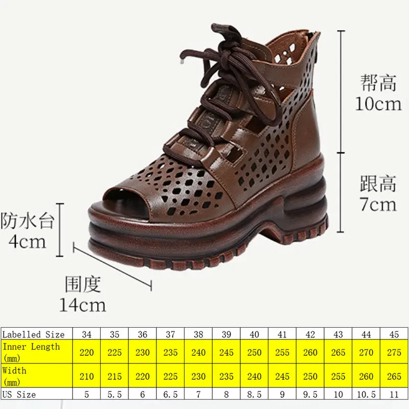 Breathable Summer Hollow Women Ladies Moccasins Zipper Soft Fashion Sandals Shoes Women's Genuine Leather Ankle Boots New 2023