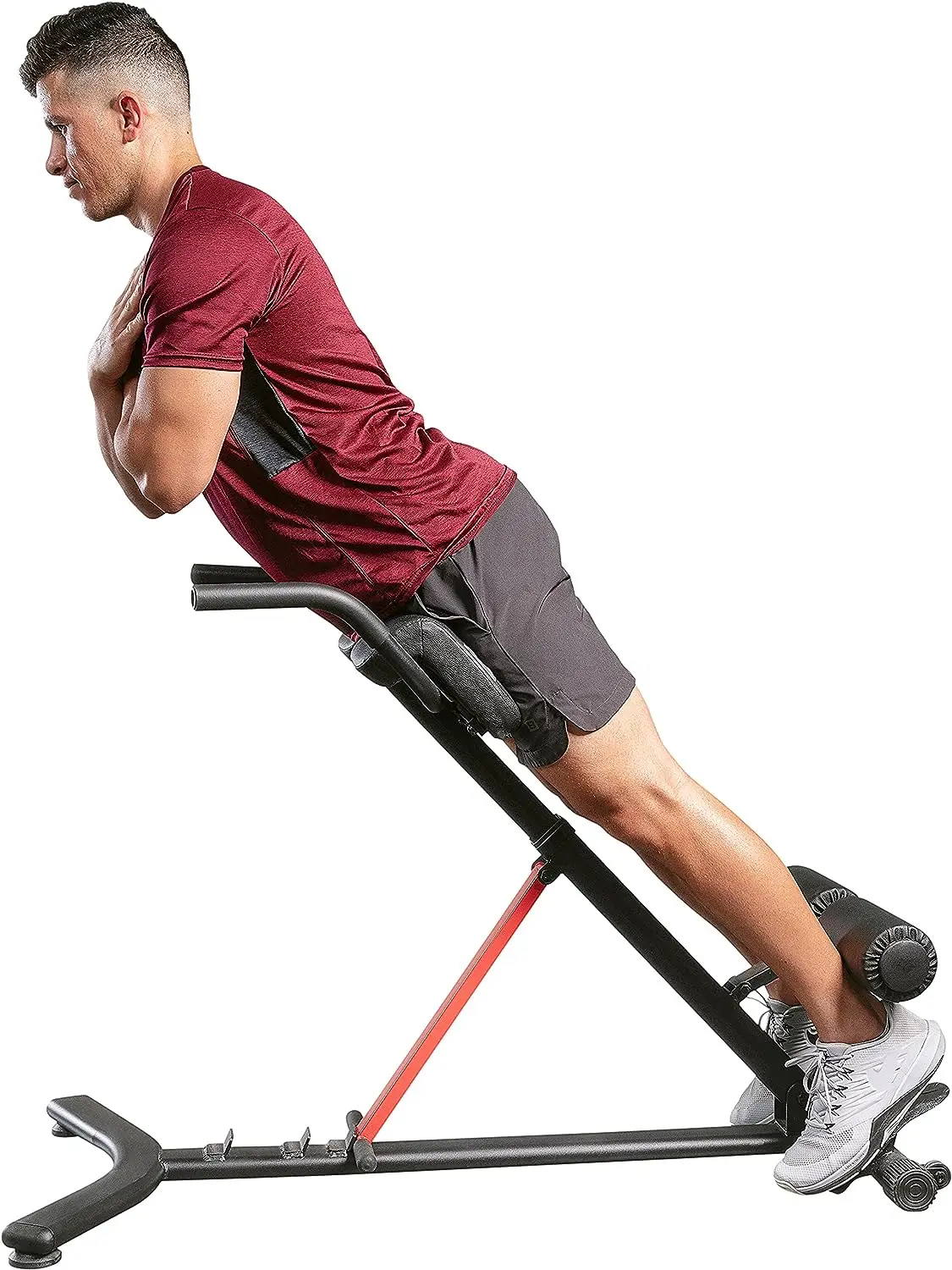 

Health & Fitness Hyperextension Roman Chair with Dip Station - SF-BH620062 , Black