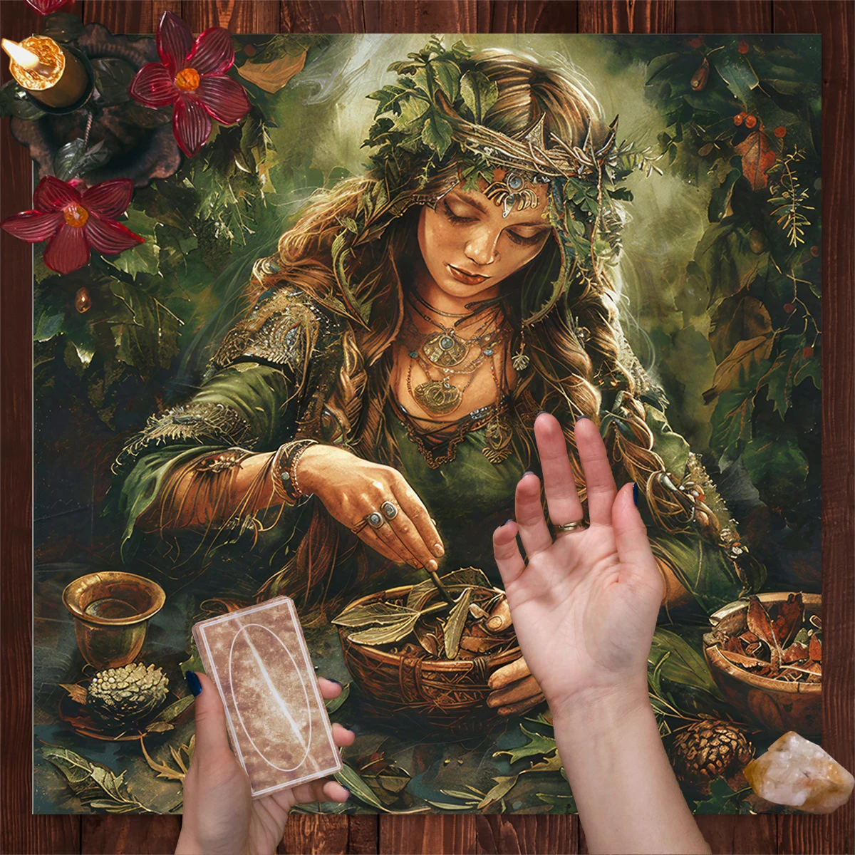 

Скатерть Таро LVJIA полиэстер 50х50 см