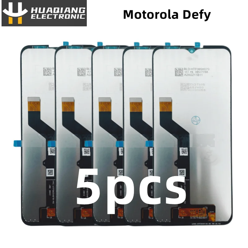 

5 шт. для Motorola DEFY XT2083-9 100% Оригинальный ЖК-дисплей сенсорный экран дигитайзер в сборе запасные части Бесплатная доставка