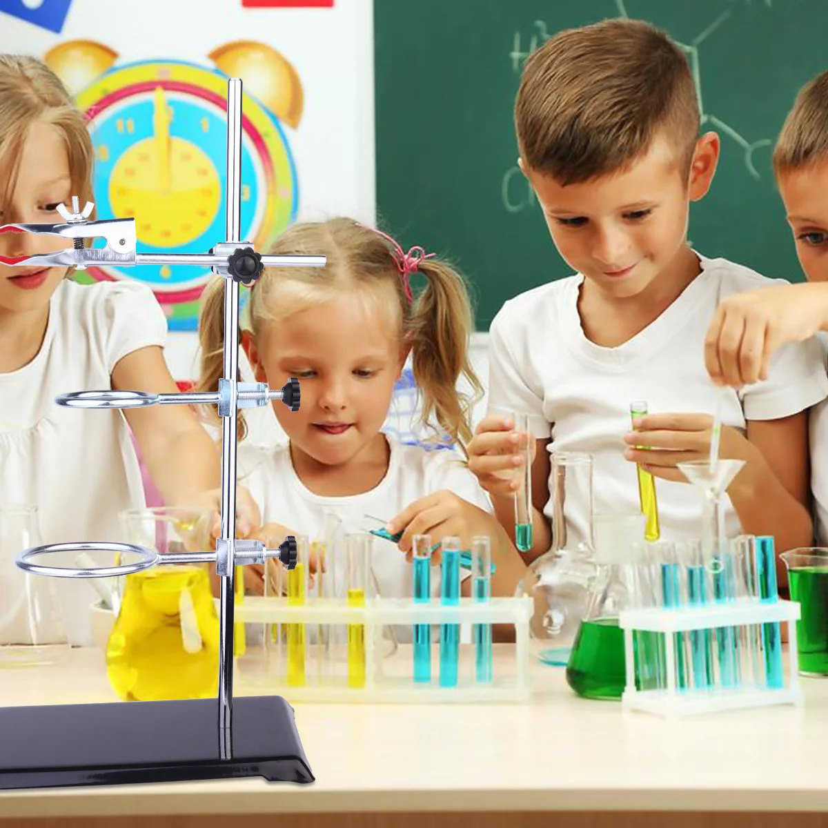 Лабораторные подставки для реторт Опорный зажим колбы Конденсаторный комплект