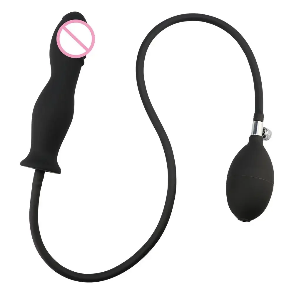 Надувная Анальная пробка анальная с насосом расширитель массажер для взрослых