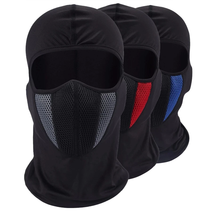 

Breathable Balaclava Motorcycle Full Face Mask Motorbike Cycling Bike Mask Motocross Helmet Hood Moto Riding Neck Face Mask
