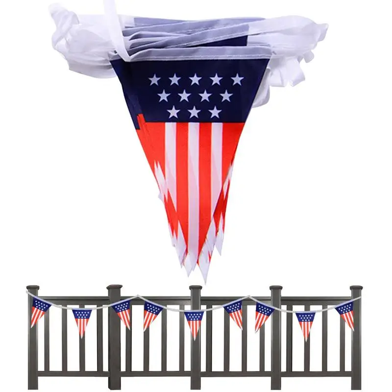 

4-й американский флаг 1421, 20 шт., настольный флаг American USUSA, Квадратный Настольный Флаг США, треугольный флаг для стола