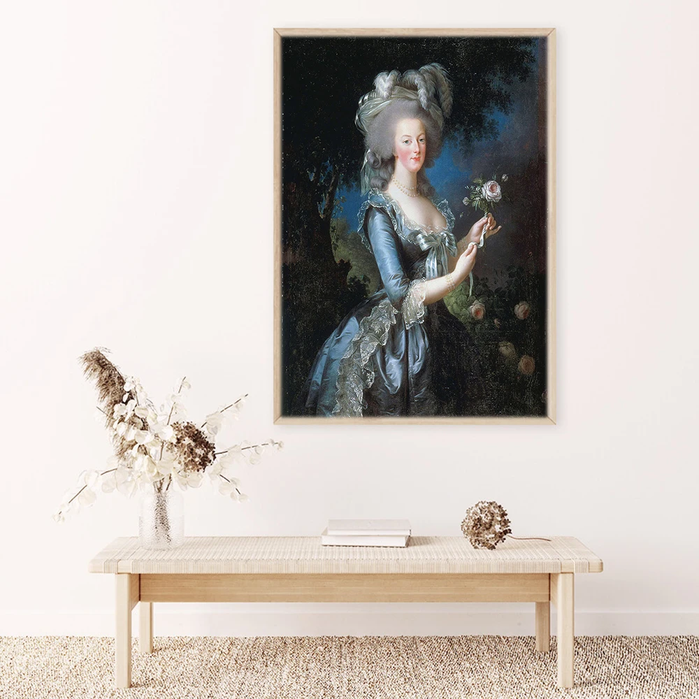 

Queen of France Poster Marie Antoinette Louise Elizabeth Vintage Canvas Painting Print Nordic Modern Wall Home Decoration