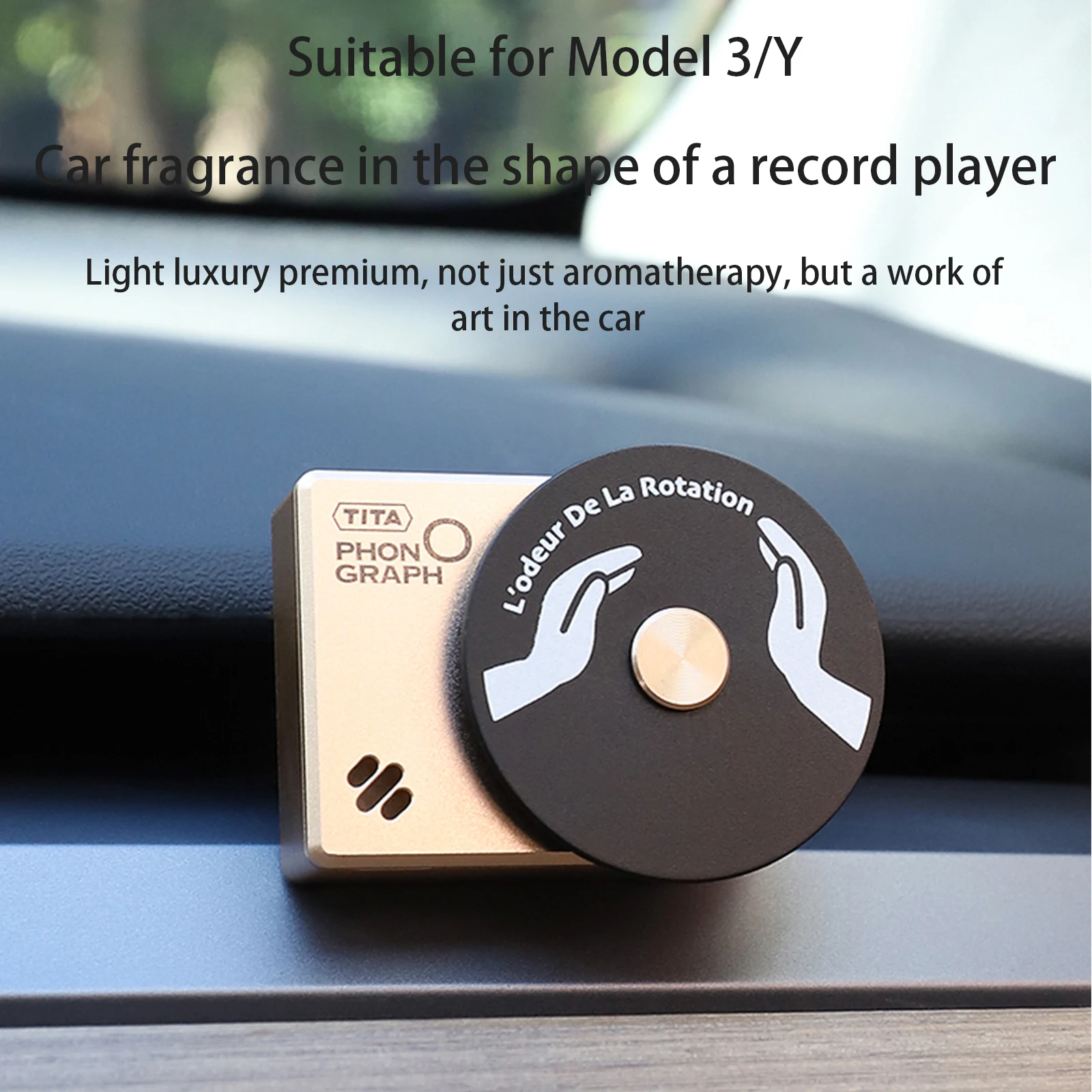 

Car Air Vent Clips Interior Fresher Perfume Old Record Player Styling Shape Auto Air Conditioner Fragrance Diffuser Accessories