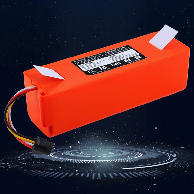 

Robotic Vacuum cleaner Replacement Battery for Xiaomi Robot Roborock S50 S51 S55 Accessory Spare Parts li-ion battery 5200mAh