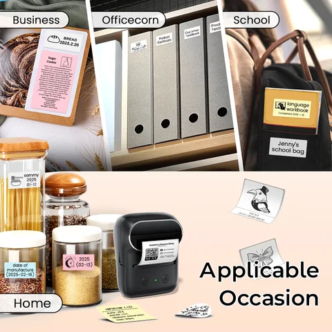 Портативный термопринтер этикеток Phomemo M108 Bluetooth