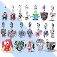 plata charms of ley 925 fit original 3mm bracelet necklace creative glamour new cartoon pattern beads 925 diy jewelry silver