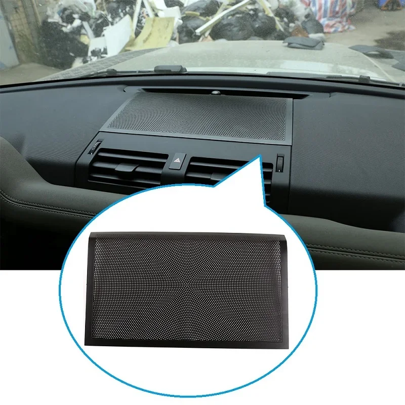 

For Land Rover Defender 110 130 2020 Black Aluminum Alloy Car Dashboard Speaker Cover Trim Accessories ggt