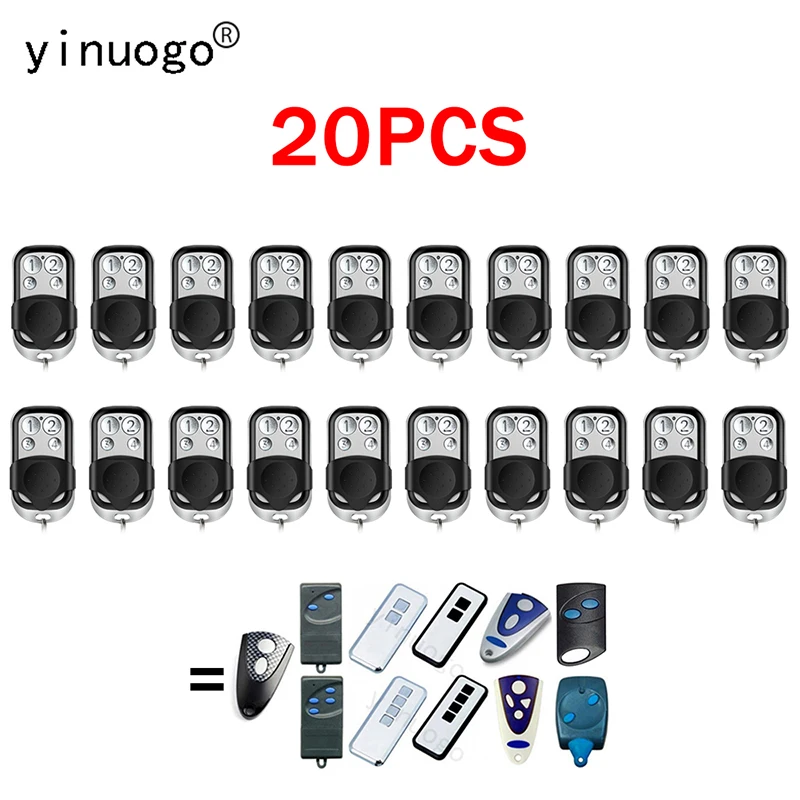 

20PCS NOVOFERM NOVOTRON 512 MIX 43-2 502 MAX43-2 504 MAX43-4 Garage Door Remote Control 433.92MHz NOVOFERM MNHS433-02 MNHS433-04