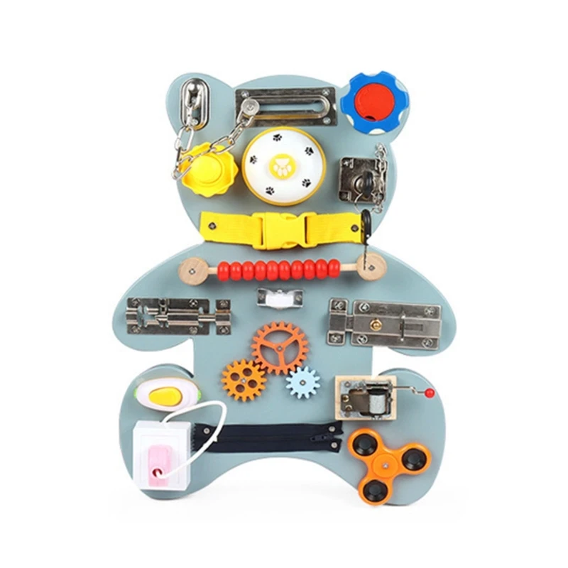 

Kids Unlock Door Toy Parent-child Wooden Interactive Montessori Toy