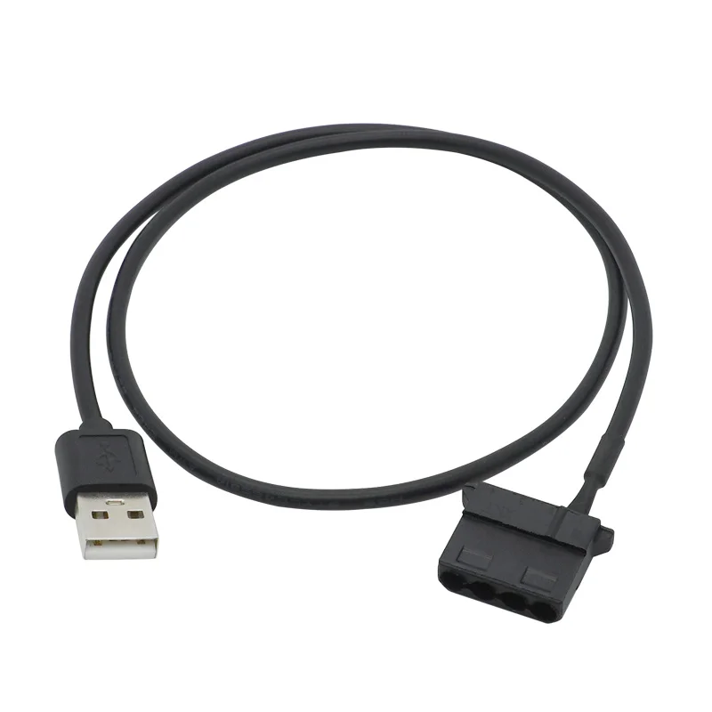 

4 Pin Fan To USB Adapter Cable PC 5V USB Male To Fan Female Cord Wire 4pin Fan Connector 60cm