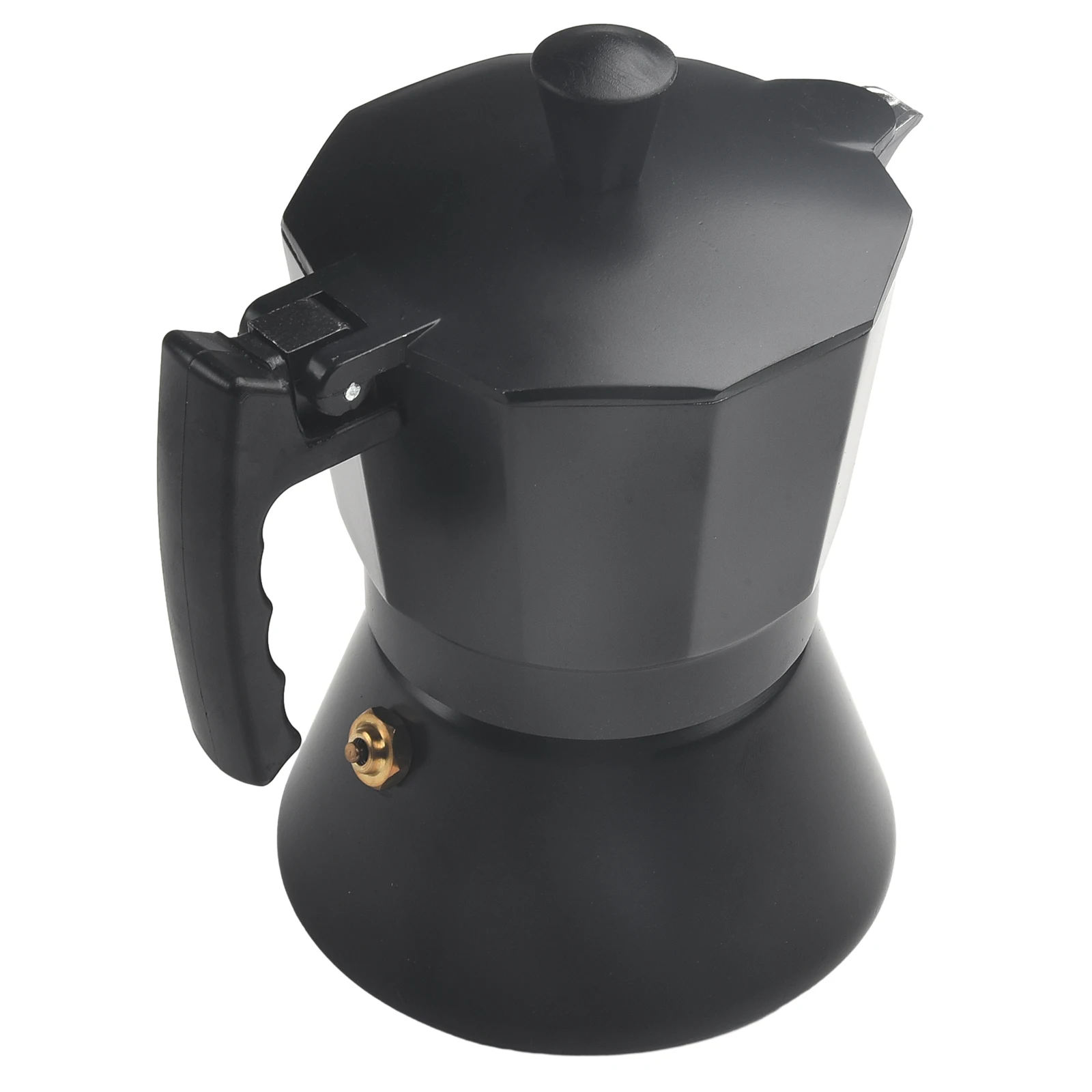 

150/300ML Kettle Pot 1Pc 2 Size Aluminum Black Coffee Maker Espresso Maker Moka Pot Portable Italian Style New