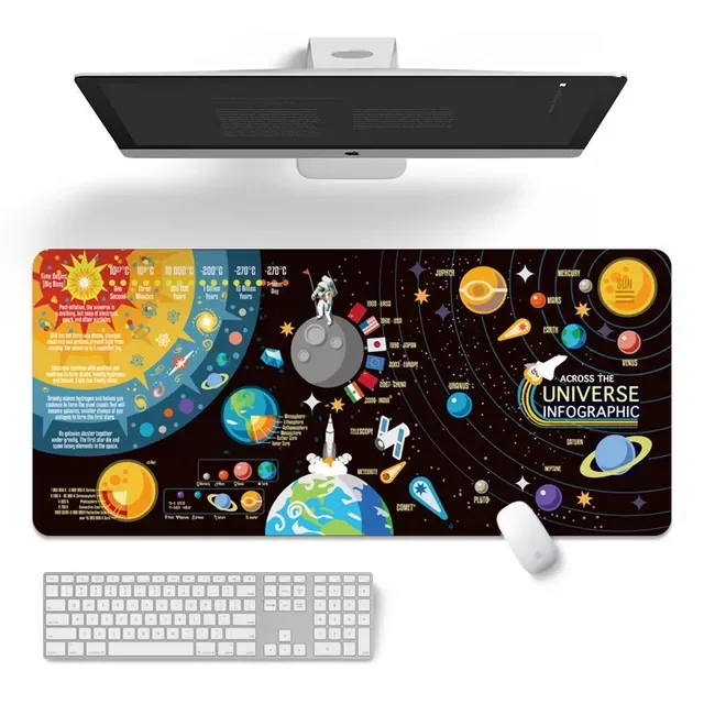 

Hot Sales Large Mouse Keyboard Pads Universe Starry Sky Family Laptop Gamer Rubber Mouse Mat Mouse Pad Desk Gaming Mouse Pads Cu