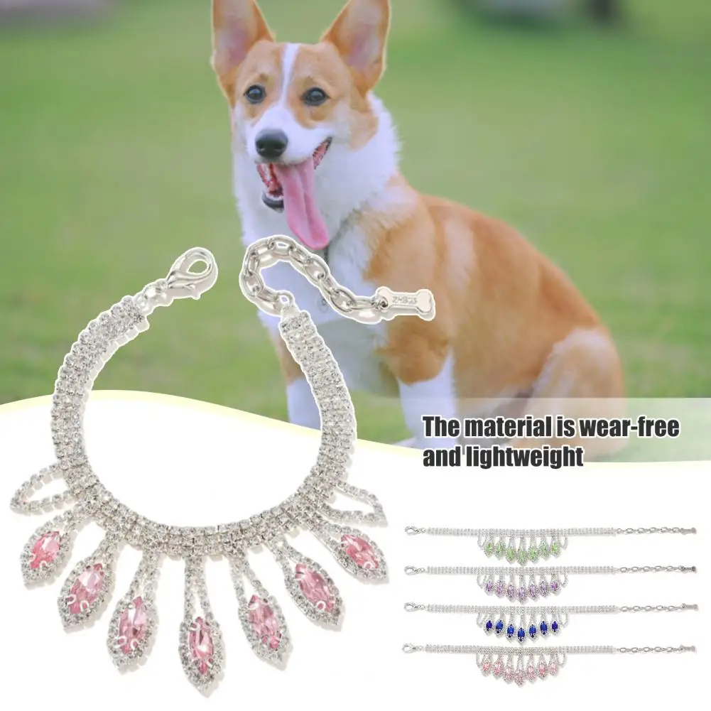 

Dropshipping!!Pet Pendant Necklace Shiny Surface Glitter Luster for Small Animals
