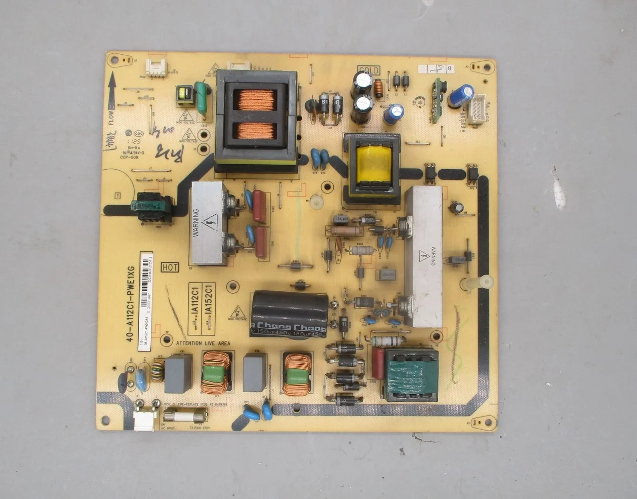 

Disassemble for Tcl L42p60fbd Power Board 40-a112c1-pwe1xg 08-ia152c1-pw200aa