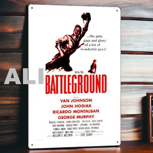 Металлический постер фильма Battleground жестяная вывеска доска настенный декор