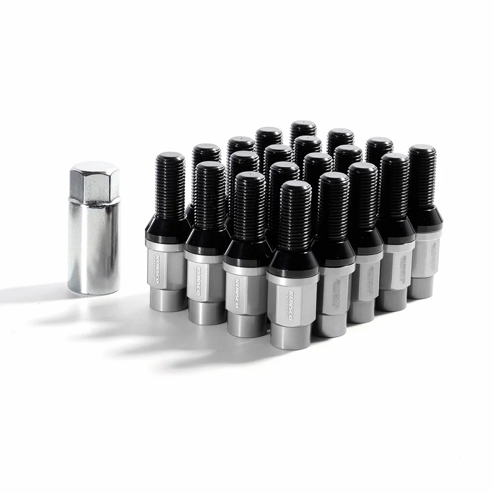 

M14x1,5 M14x1,25 M12x1,5 M12x1,25 Длина резьбы 28 мм Кованые болты для колес, гайки, винт для Bmw Benz Audi VW Golf 20 шт./компл.