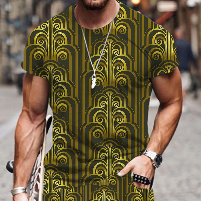 

Футболка мужская оверсайз в стиле хип-хоп, модная популярная тенниска с коротким рукавом и 3D принтом, Повседневная забавная майка с круглым ...