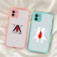 yinuoda anime hunter x hunter phone case for iphone x xr xs 7 8 plus 11 12 13 pro max 13mini translucent matte shockproof case