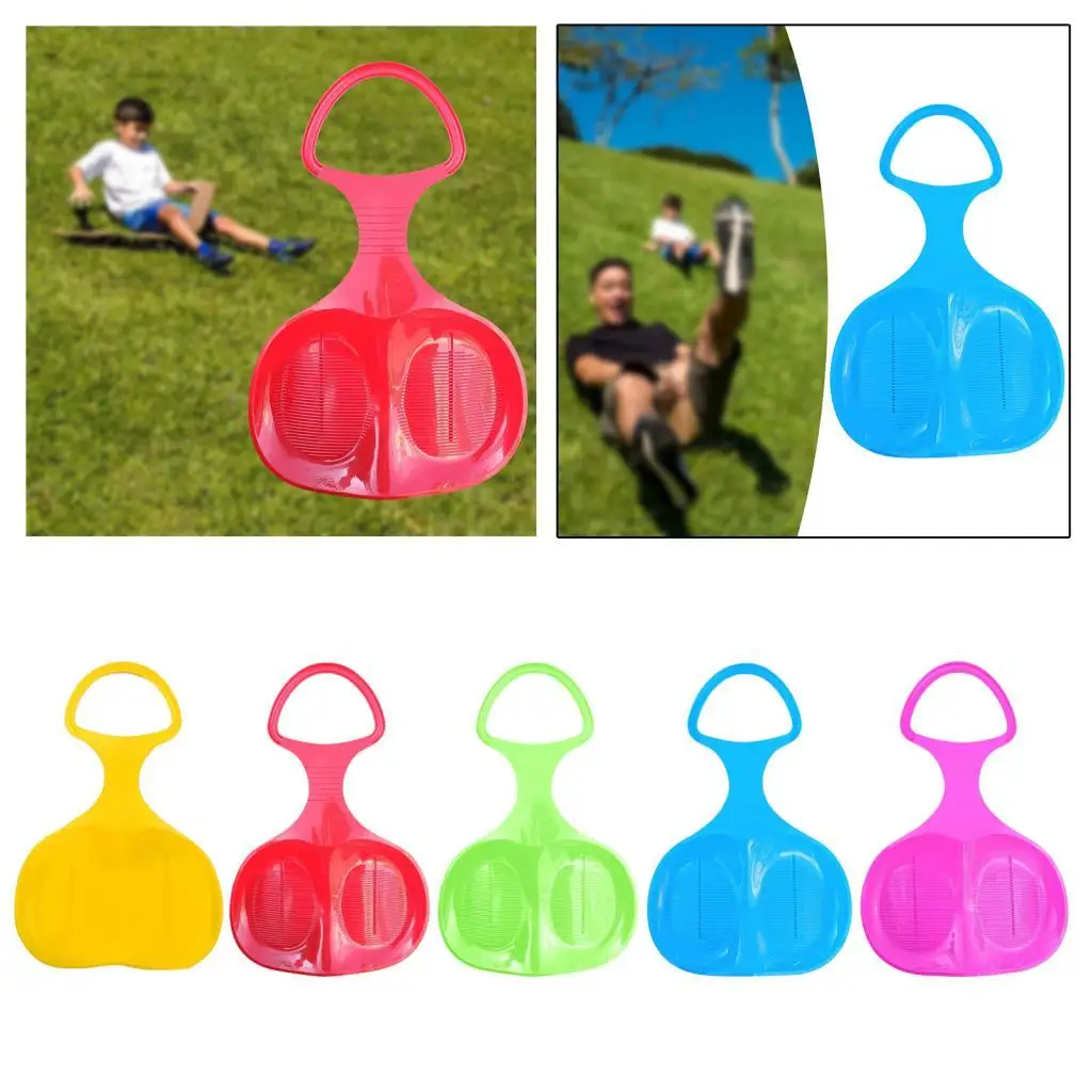 Снежные санки прочные из тобогана с травой раздвижные для скоростного спуска