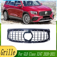 high quality car front bumper racing grill gt style front grille for mercedes benz glb class x247 glb250 glb220 2020 2021