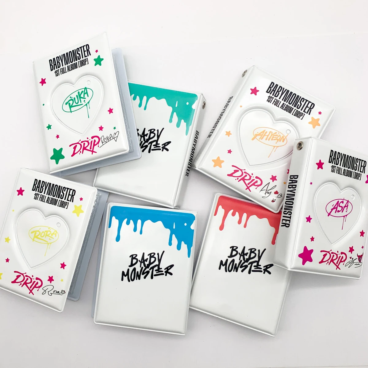 16 шт. KPOP BABYMONSTER DRIP HD печатная карта альбом RUKA ASA AHYEON RORA RAMI PHARITA ПВХ обложка карты