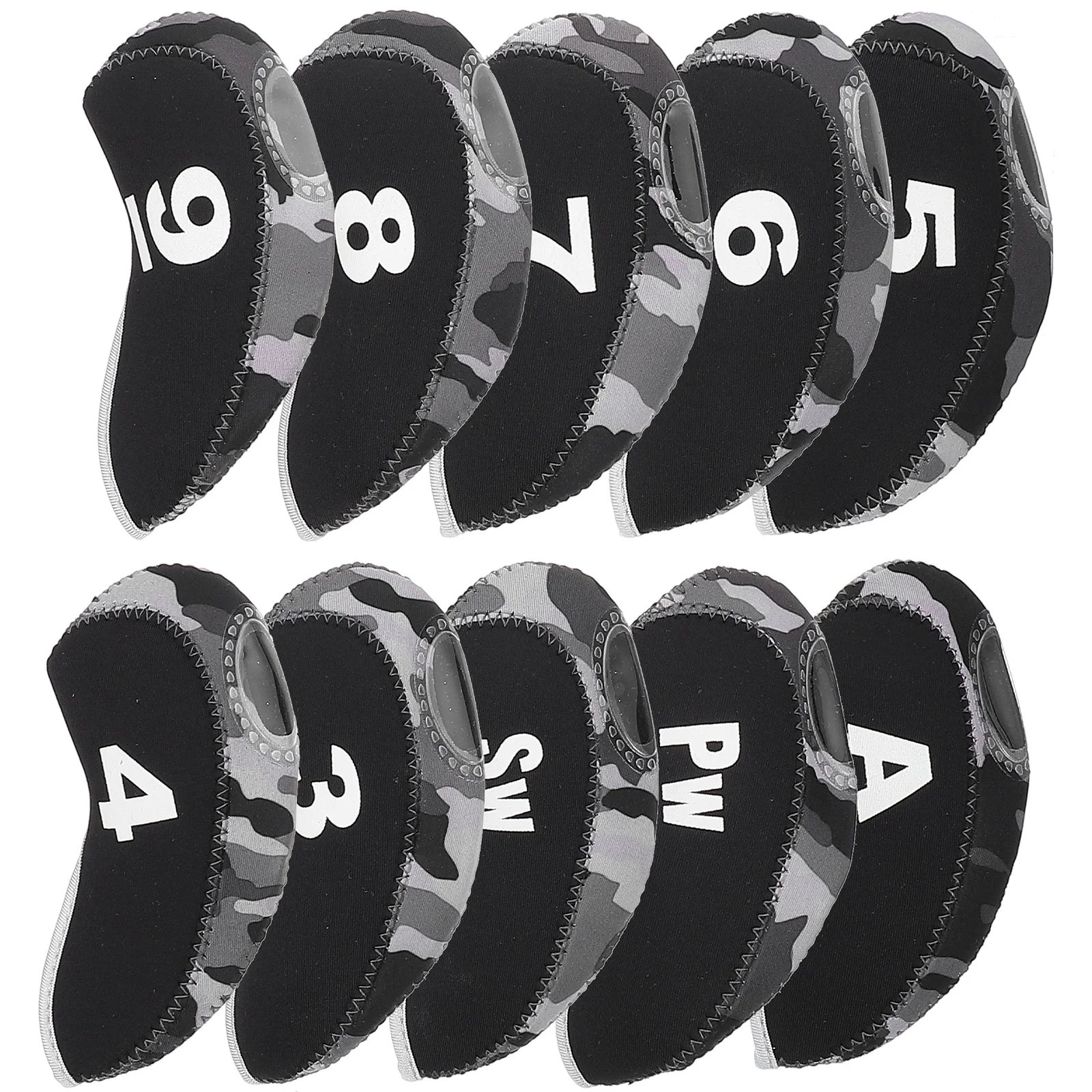 

Golf Club Head Cover Set Iron Protector Sleeve for Irons Putter Mallet Equipment Accessory