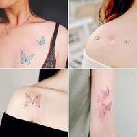 15pcs color tattoo butterfly tattoo sticker sexy clavicle arm color butterfly temporary arm leg wrist foot hand tattoo sticker