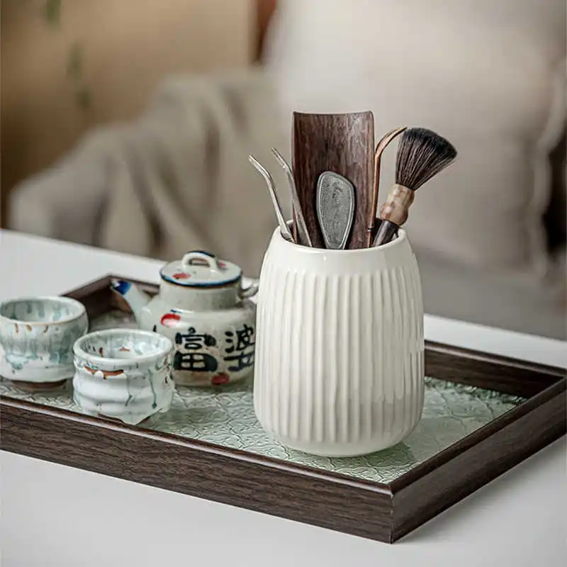 Простая керамическая ваза многофункциональные кухонные палочки для еды емкость