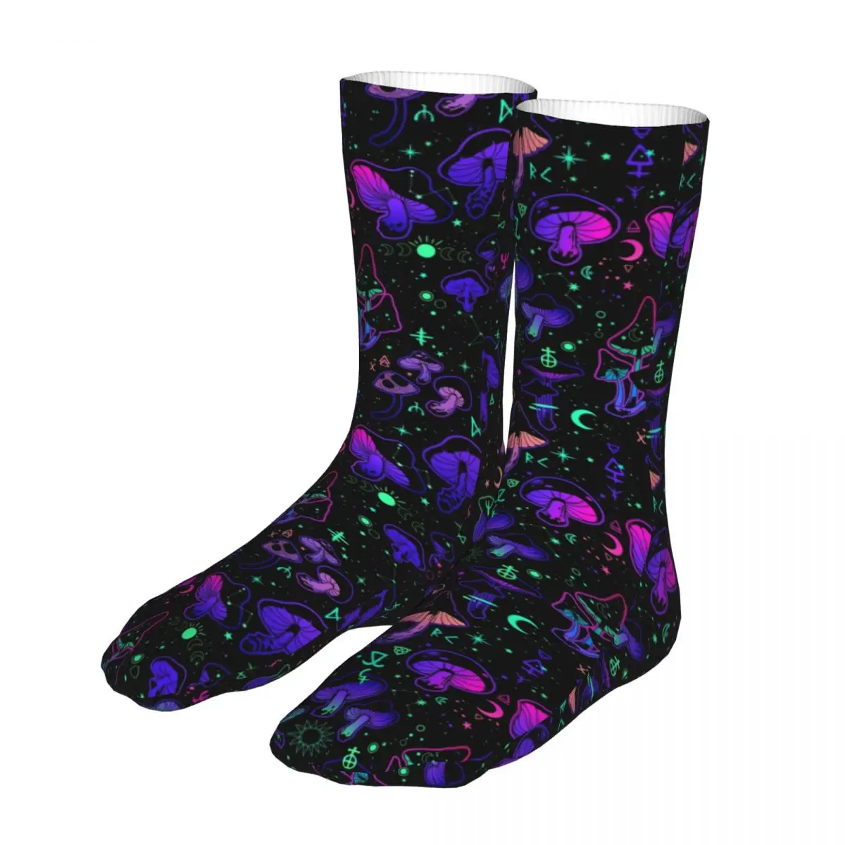 

Magic Mushrooms Occult Symbols Socks Men's Women's Polyester Casual Socks Crazy Spring Summer Autumn Winter Socks Gift