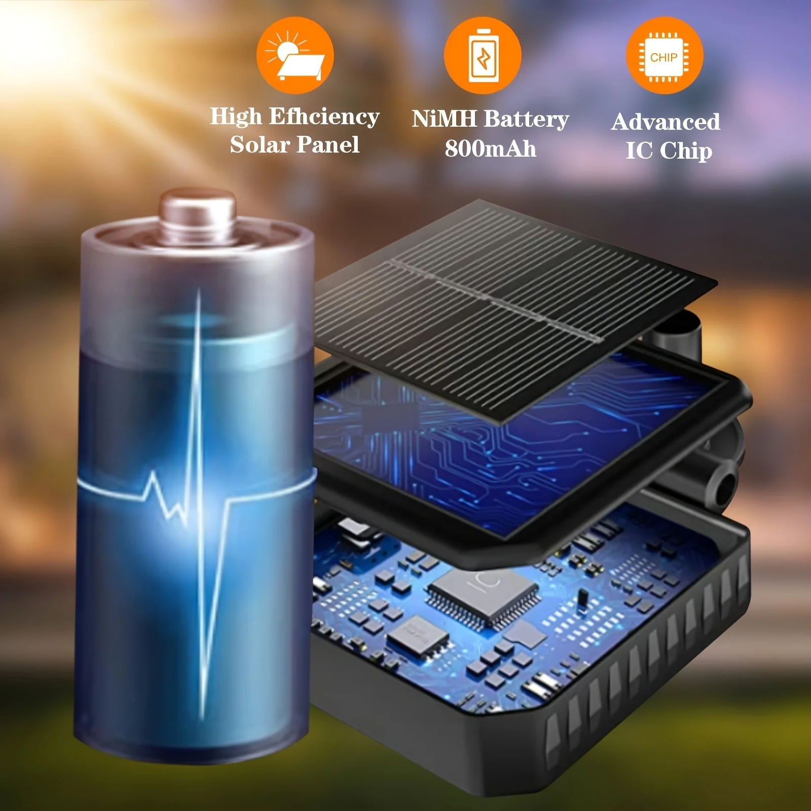 2 шт. солнечные садовые светильники 20 светодиодов