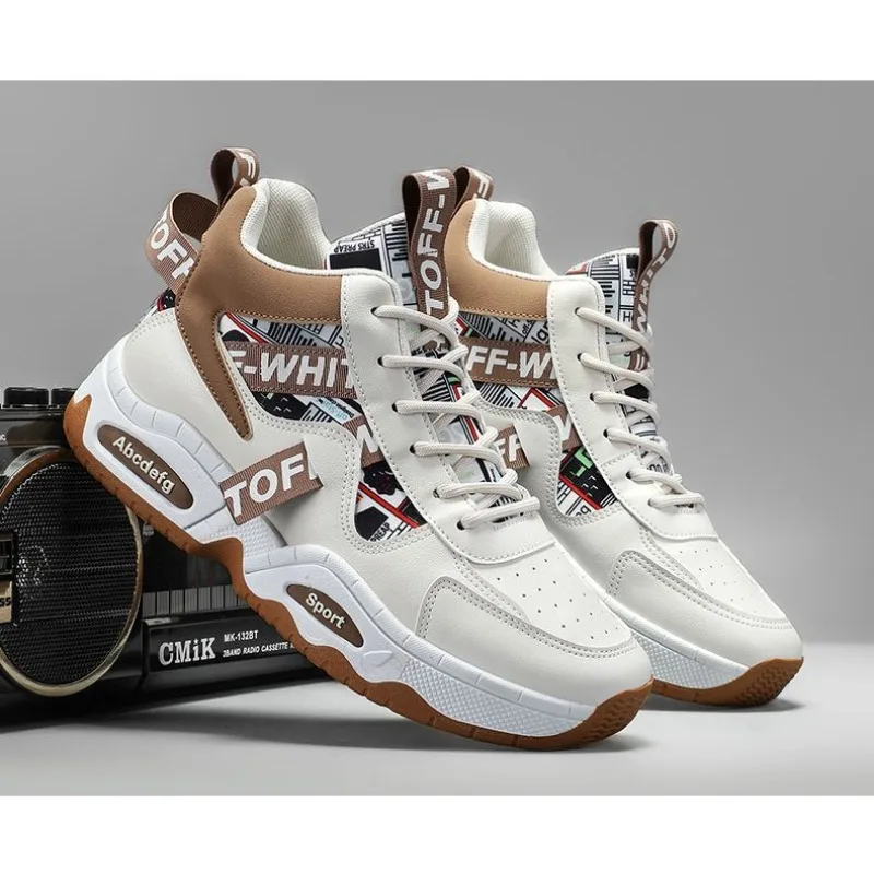 Мужские высокие кроссовки на платформе в стиле Dad Shoes 2026: Новинка, дышащие, на толстой подошве, повседневные, для уличной моды, в корейском стиле (art.: 3920db44df281) - 3920db44df281