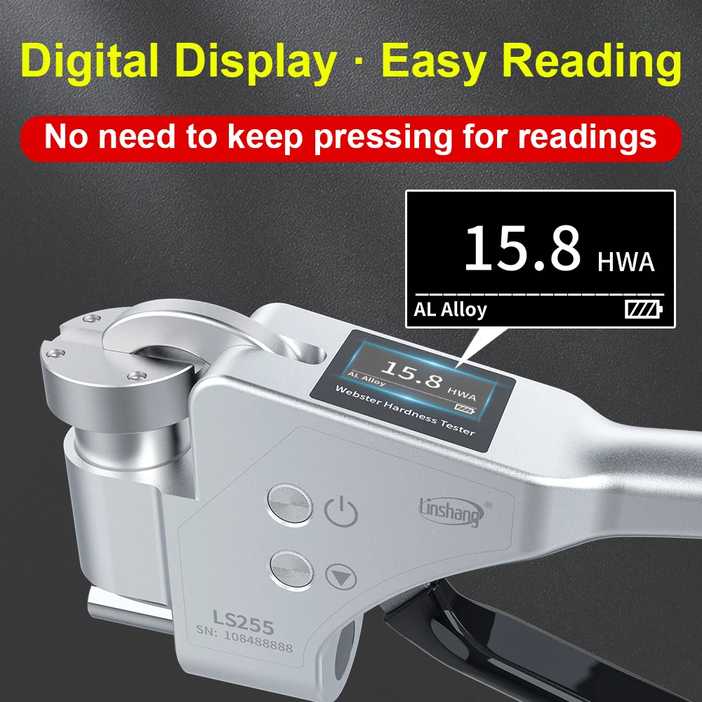 LS255 Алюминиевый сплав мягкая сталь портативный твердомер цифровой Webster для