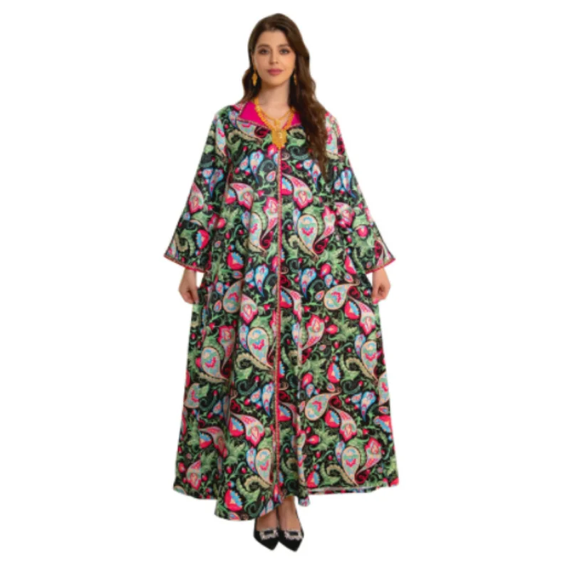 Luxury Eid Muslim Evening Party Jalabiya Marocain Dress for Women Ramadan Arabic Femme Abaya Islamic Turkey Moroccan Kaftan Robe