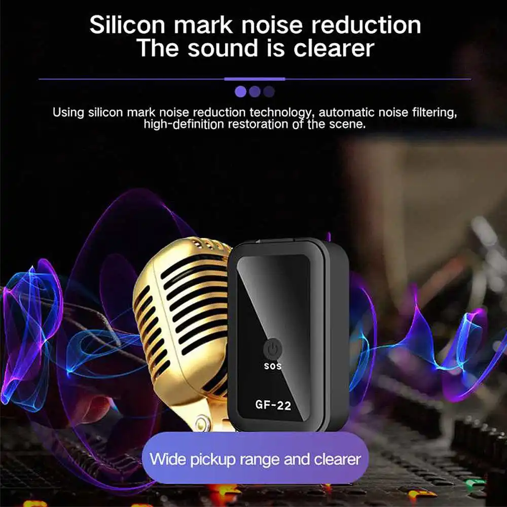 Автомобильный GPS-трекер GF22 Сильный магнитный аварийный локатор с Wi-Fi устройство