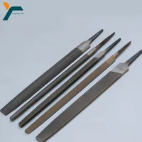 5Pcs 6 Inch Industrial Steel Files Set Flat/Round/Half Round/Triangle/Square For Metalworking Woodworking Steel Rasp File Flat