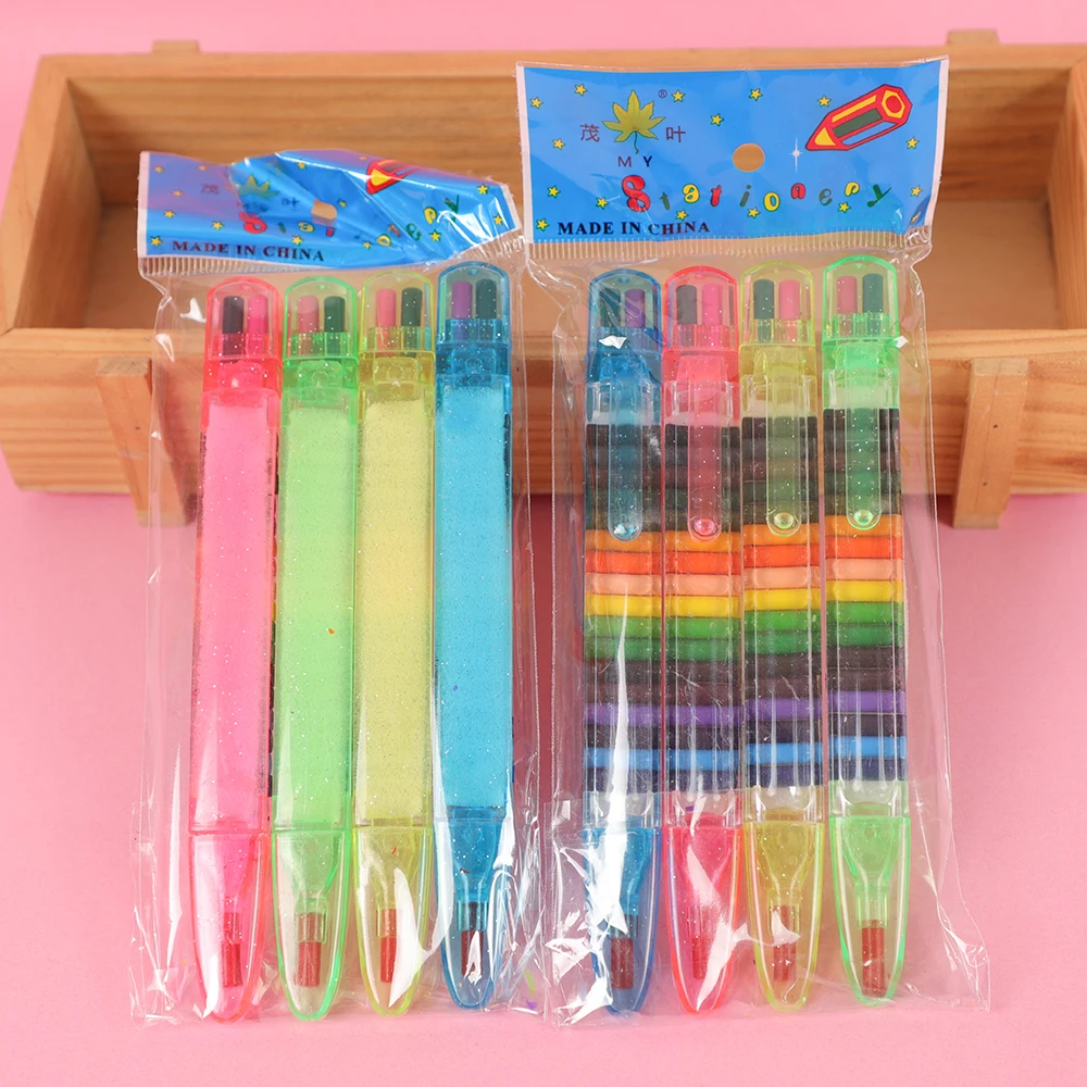 4Pc  20 Colors Wax Crayon Drawing Painting Toys Baby Souvenirs Wedding Gifts for Guests Kids Back To School Present Party Favors images - 6