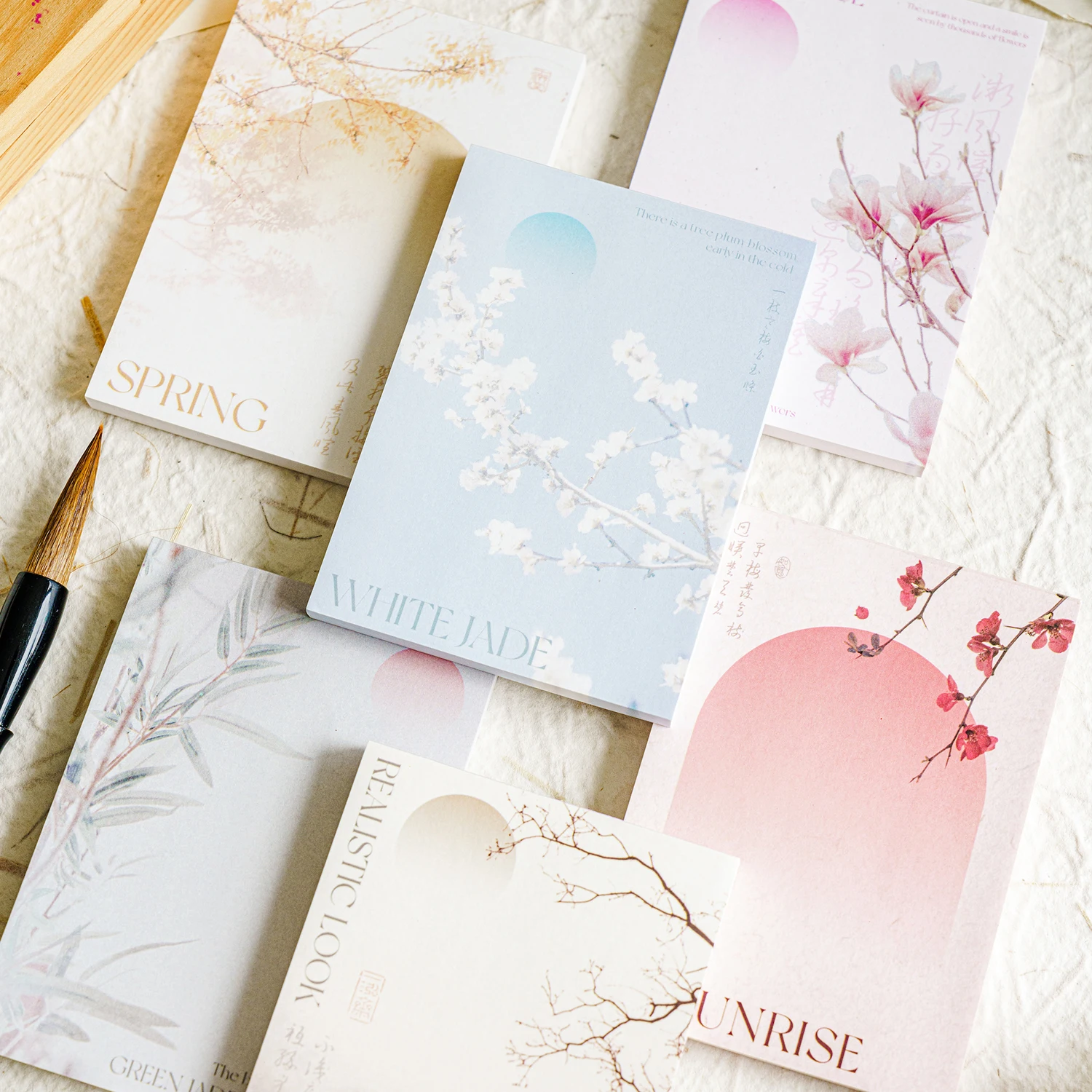 

6pcs/Lot Half Poetic Xu Qinghuan Series Notes